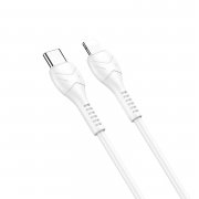 Кабель Hoco X37 Cool power (Type C - lightning) 100см 3A (белый)