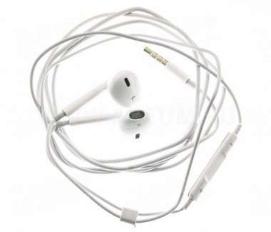 Проводная стереогарнитура для Apple (3.5 мм) (белая) — 2