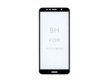 Защитное стекло для Huawei Y5 Prime 2018 (полное покрытие)(черное) — 1
