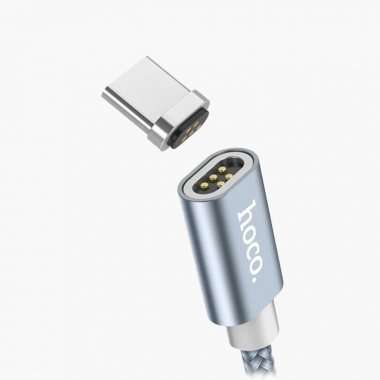 Кабель HOCO U40A магнитный (USB - Type-C) серый — 1