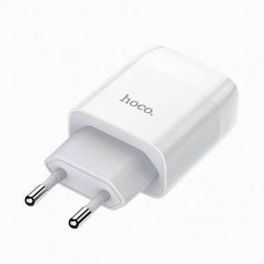 Сетевое зарядное устройство HOCO C72A Glorious с кабелем micro-USB (белое) — 7