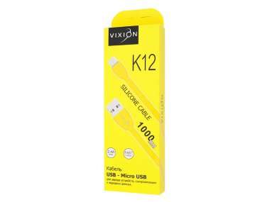 Кабель VIXION K12m (USB - micro-USB) желтый — 2