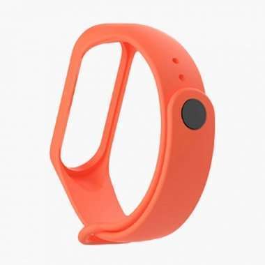 Ремешок для Xiaomi Mi Band 4 силиконовый (оранжевый) — 3
