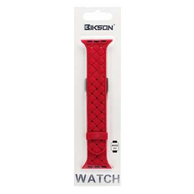 Ремешок для Apple Watch 44 mm плетеный (красный) — 2