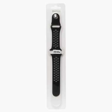 Ремешок для Apple Watch 40 mm Sport N (S) (черно-серый) — 1