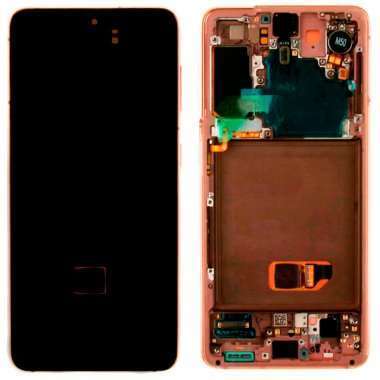 Дисплейный модуль с тачскрином для Samsung Galaxy S21 (G991B) (розовый) — 1