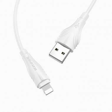 Кабель Borofone BX18 Optimal для Apple (USB - Lightning) белый (3 метра) — 6