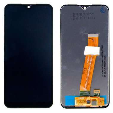 Дисплей с тачскрином для Samsung Galaxy A01 (A015F) (черный) (широкий шлейф) (AA) — 1