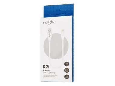 Кабель VIXION K2i для Apple (USB - Lightning) белый (0.2 метра) — 2