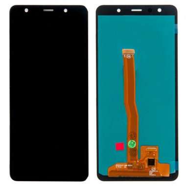 Дисплей с тачскрином для Samsung Galaxy A7 (2018) A750F (черный) (AAA) AMOLED — 1