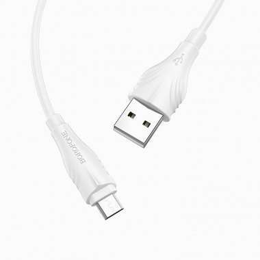 Кабель Borofone BX18 Optimal (USB - micro-USB) белый (3 метра) — 4