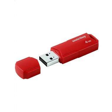 USB-флеш 4GB SmartBuy CLUE (красная) — 4