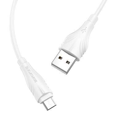Кабель Borofone BX18 Optimal (USB - micro-USB) белый (1 метр) — 1