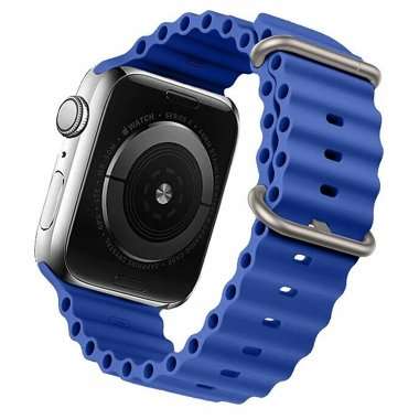 Ремешок ApW26 Ocean Band для Apple Watch 44 mm силикон (синий) — 1