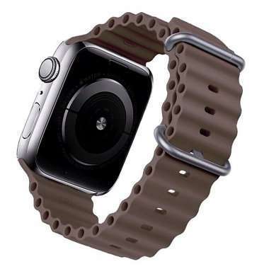 Ремешок ApW26 Ocean Band для Apple Watch 45 mm силикон (темно-серый) — 1