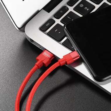 Кабель Hoco U55 Outstanding (USB - Type-C) красный — 4