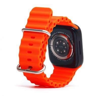 Ремешок - ApW26 Ocean Band Apple Watch 44 mm Watch 42/44/45/49мм силикон (оранжевый) — 4
