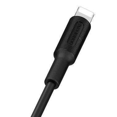 Кабель Borofone BX1 для Apple (USB - Lightning) черный — 4