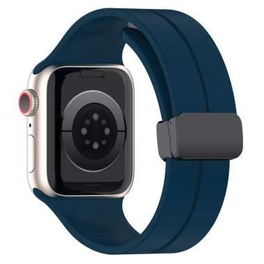 Ремешок для Apple Watch 38 mm силикон на магните (темно-синий) — 5