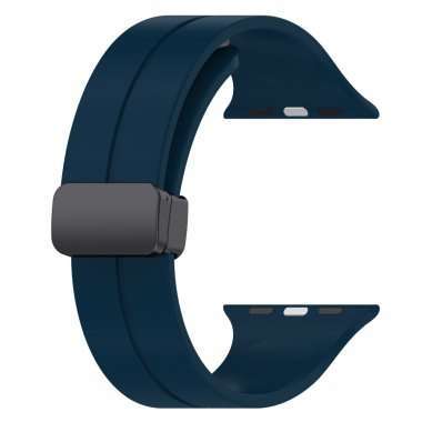 Ремешок для Apple Watch 40 mm силикон на магните (темно-синий) — 4