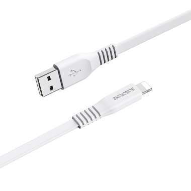 Кабель Borofone BX23 Wide для Apple (USB - Lightning) белый — 4