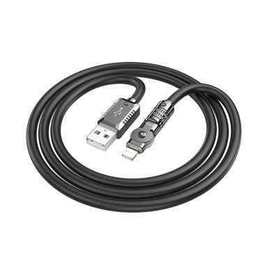 Кабель Hoco U118 для Apple (USB - lightning) (черный) — 4