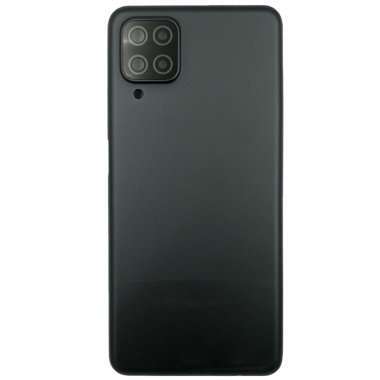 Задняя крышка для Samsung Galaxy A12 (A125F) Galaxy A12 (A125F) (черная) со стеклом камеры — 1