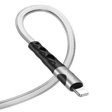 Кабель для Apple Hoco U105 (USB - lightning) (серый) — 3