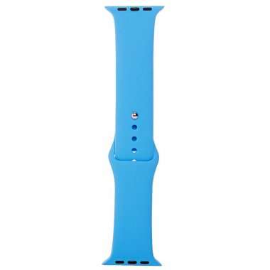 Ремешок - ApW Sport Band Apple Watch 44 mm силикон на кнопке (L) (светло-голубой) — 1