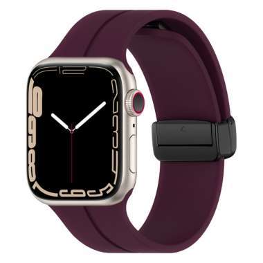Ремешок - ApW29 для Apple Watch 42 mm силикон на магните (фиолетовый) — 1