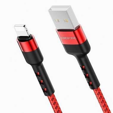 Кабель Borofone BX34 Advantage для Apple (USB - lightning) (красный) — 4