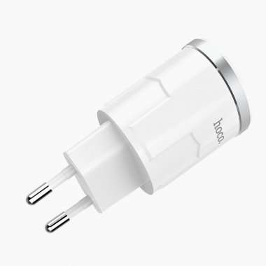 Сетевое зарядное устройство Hoco C37A для Apple (USB - Lightning) (белый) — 6