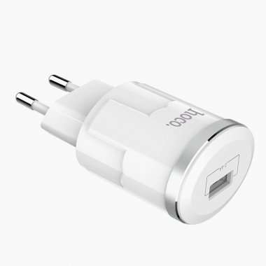 Сетевое зарядное устройство Hoco C37A для Apple (USB - Lightning) (белый) — 4
