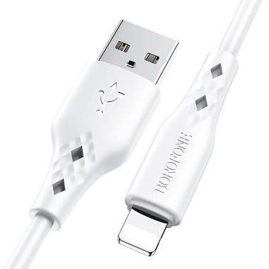 Кабель Borofone BX48 для Apple (USB - lightning) (белый) — 5