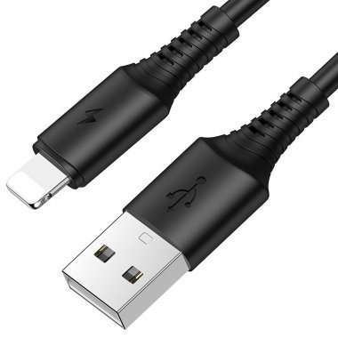 Кабель Borofone BX47 Coolway для Apple (USB - lightning) (черный) — 6