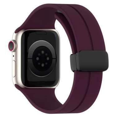 Ремешок - ApW29 для Apple Watch 41 mm силикон на магните (фиолетовый) — 4