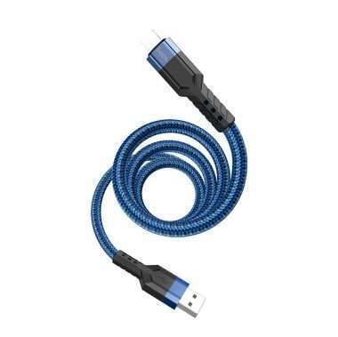 Кабель Hoco U110 для Apple (USB - lightning) (синий) — 4