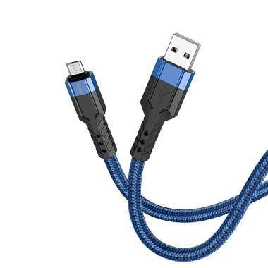 Кабель Hoco U110 (USB - micro USB) (синий) — 5