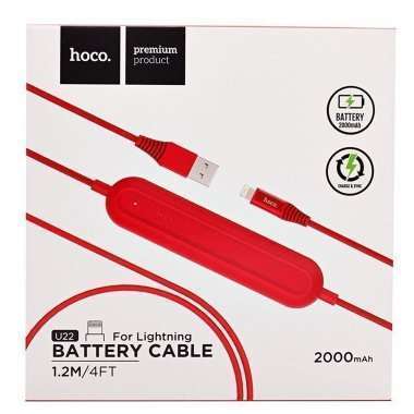 Внешний аккумулятор Hoco U22 2000mAh для Apple (красный) — 2