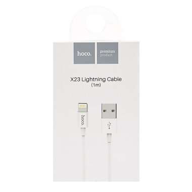 Кабель Hoco X23 Skilled для Apple (USB - lightning) (белый) — 2