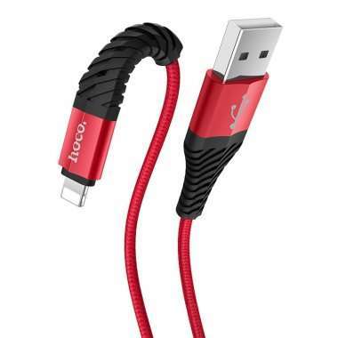 Кабель Hoco X38 Cool Charging для Apple (USB - lightning) (красный) — 5