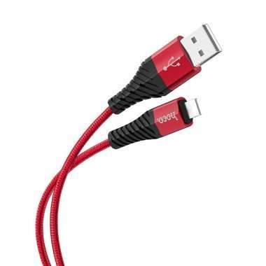 Кабель Hoco X38 Cool Charging для Apple (USB - lightning) (красный) — 4
