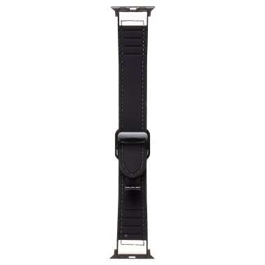 Ремешок - ApW38 Square buckle Apple Watch 49 mm экокожа (белый) — 4