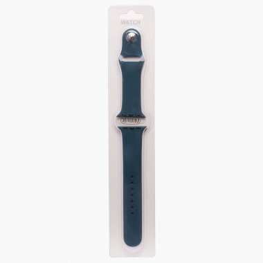 Ремешок - ApW Sport Band Apple Watch 40 mm силикон на кнопке (L) (темно-синий) — 1