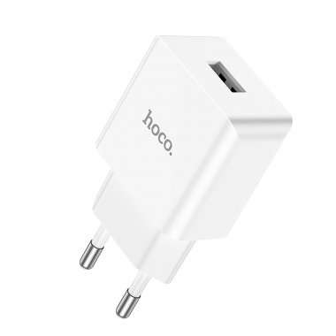 Сетевое зарядное устройство для Apple Hoco C106A Leisure (USB - Lightning) (белое) — 8