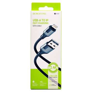 Кабель Borofone BX101 (USB - lightning) 100см (черный) — 1