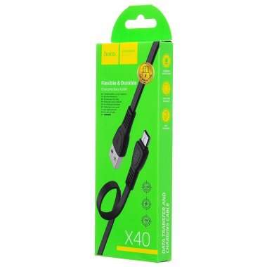 Кабель Hoco X40 Noah (USB - micro USB) (черный) — 3