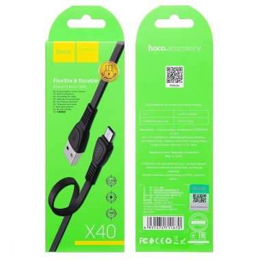 Кабель Hoco X40 Noah (USB - micro USB) (черный) — 2