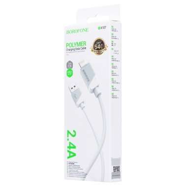 Кабель Borofone BX107 (USB - lightning) 100см (белый) — 2