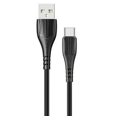Кабель Borofone BX37 (USB - Type C) 100см (черный) — 1